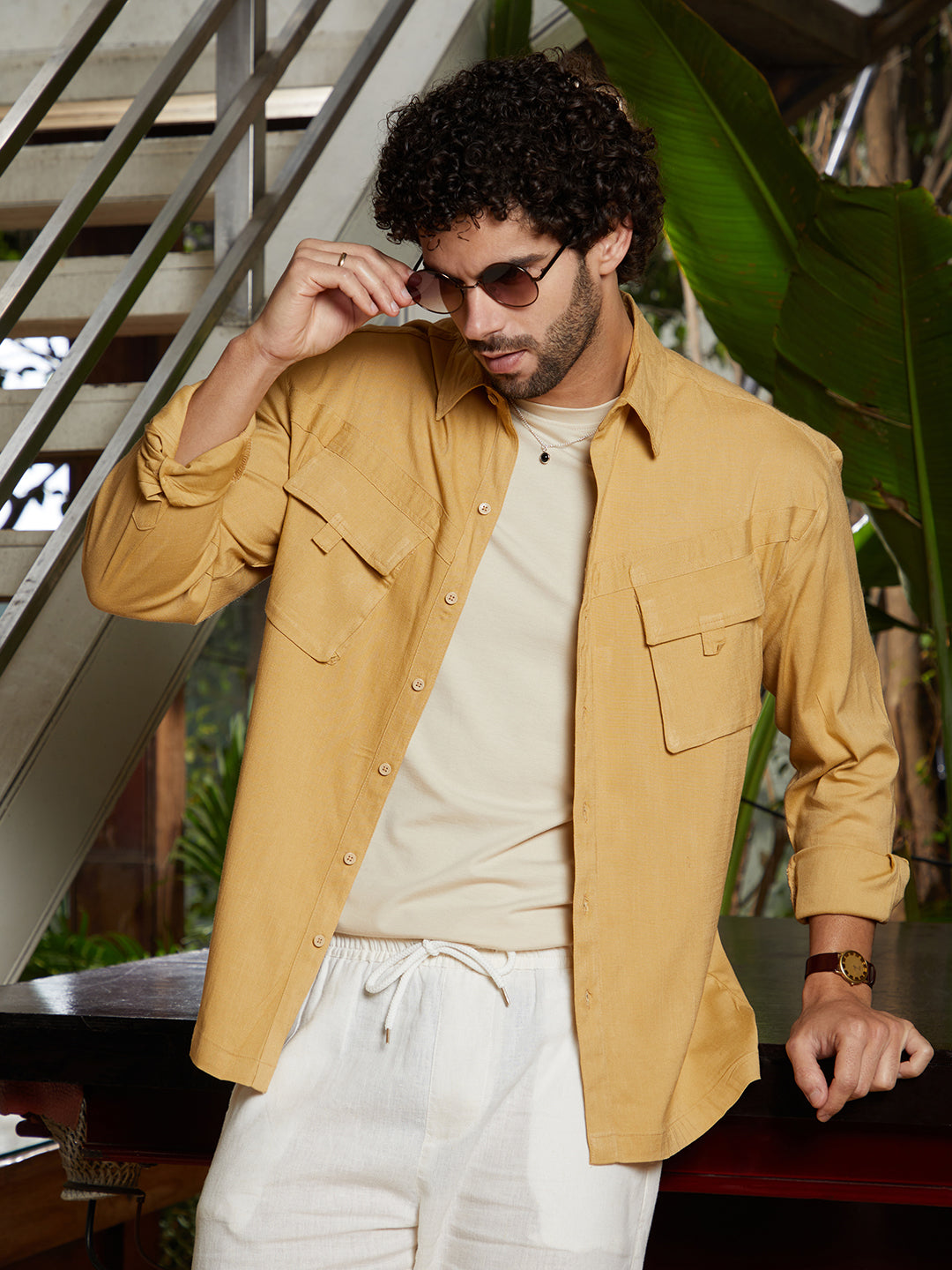 Modular-Utility Oversized Shirt