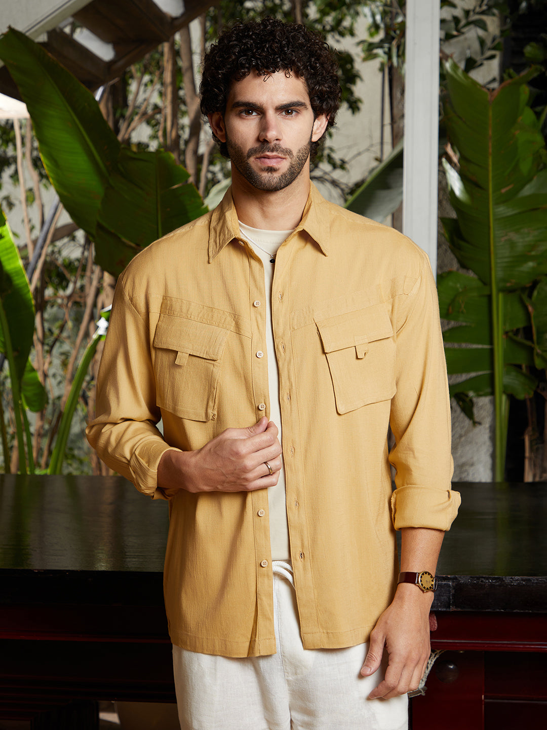 Modular-Utility Oversized Shirt