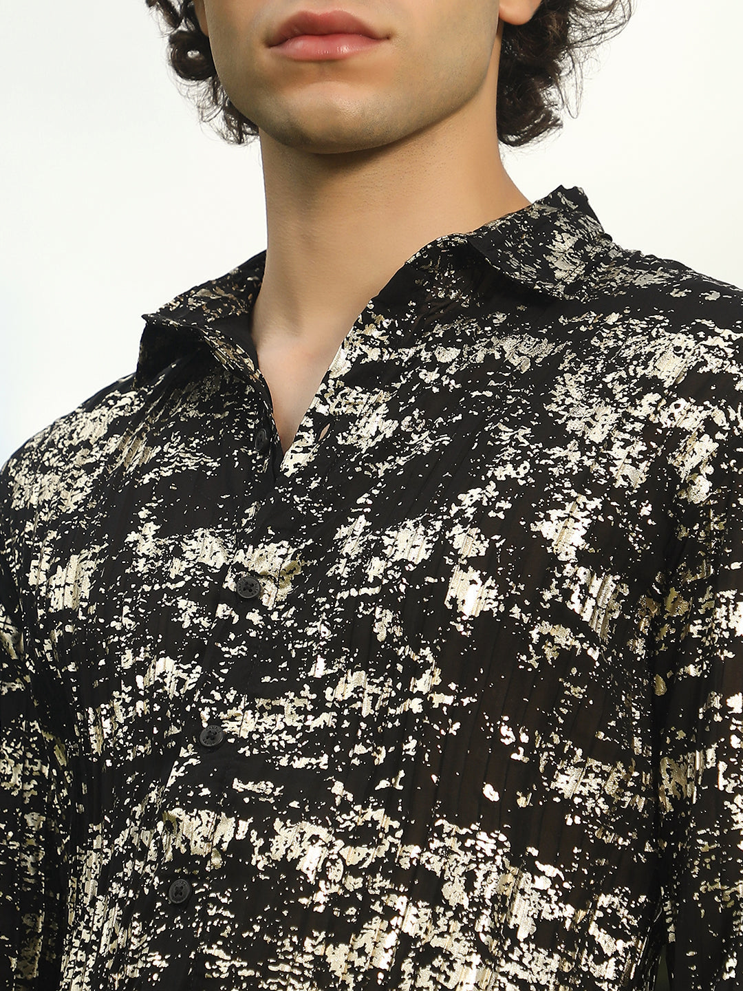 Textured Foil Shirt