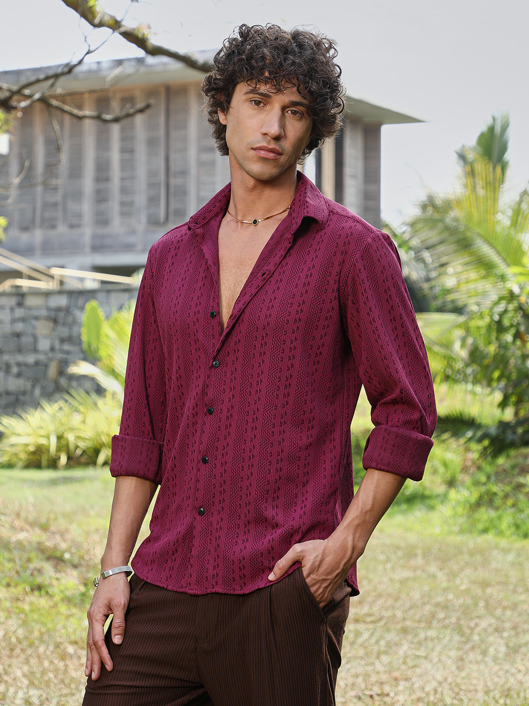 Chevron-Loop Shirt