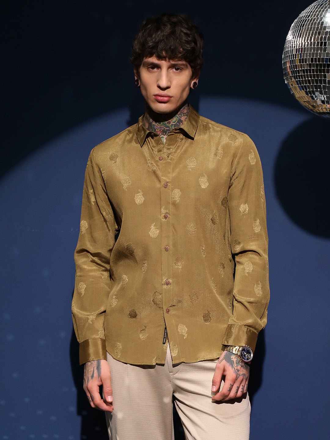 Lotus-Texture Shirt